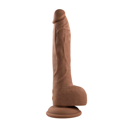 Evolved Thrust In Me Rechargeable Remote Controlled Thrusting Vibrating 9.25 In. Silicone Dildo Dark