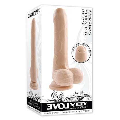 EVOLVED PEEK A BOO VIBRATING DILDO LIGHT