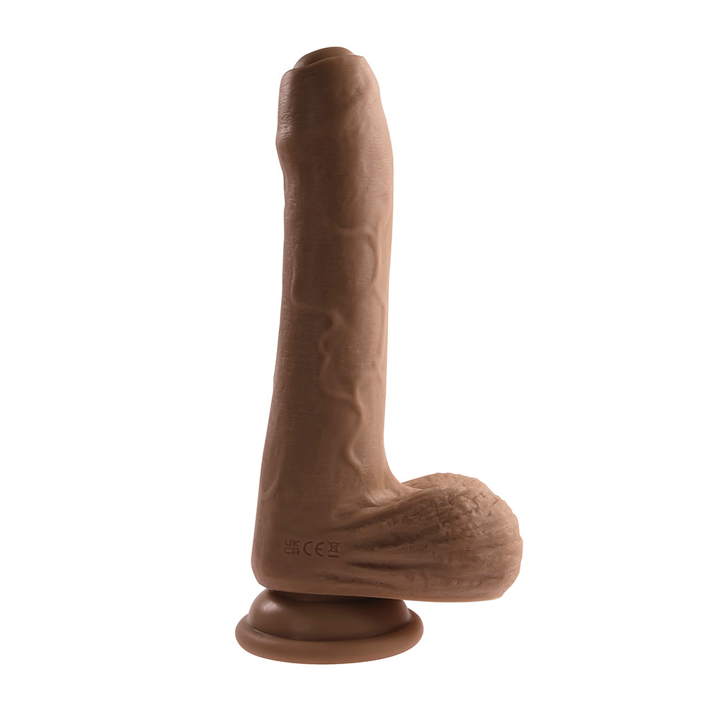 EVOLVED PEEK A BOO VIBRATING DILDO DARK