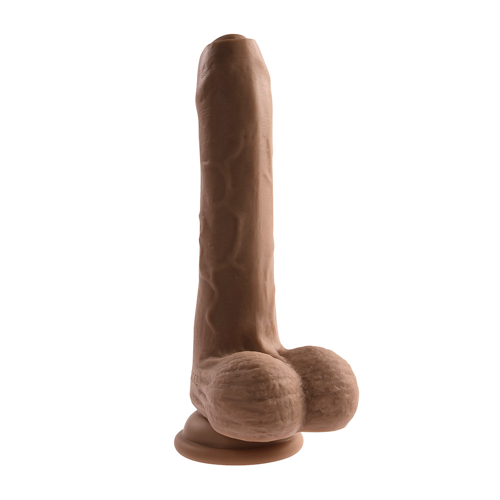 EVOLVED PEEK A BOO VIBRATING DILDO DARK