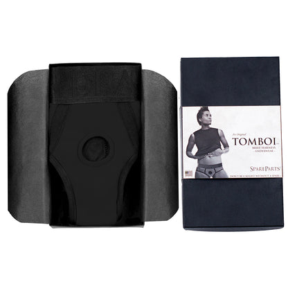 Spareparts Tomboi Nylon Briefs Harness Black Size 2xl