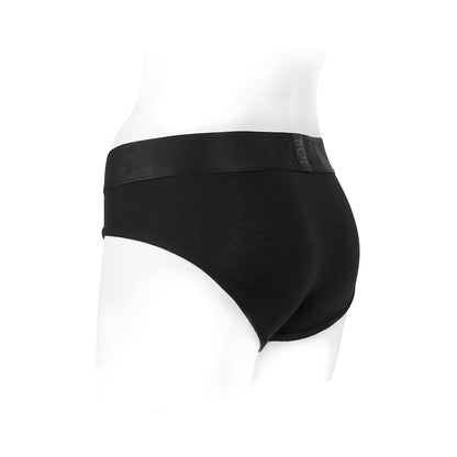 Spareparts Tomboi Rayon Briefs Harness Black Size 3xl