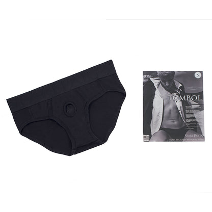 Spareparts Tomboi Rayon Briefs Harness Black Size 3xl