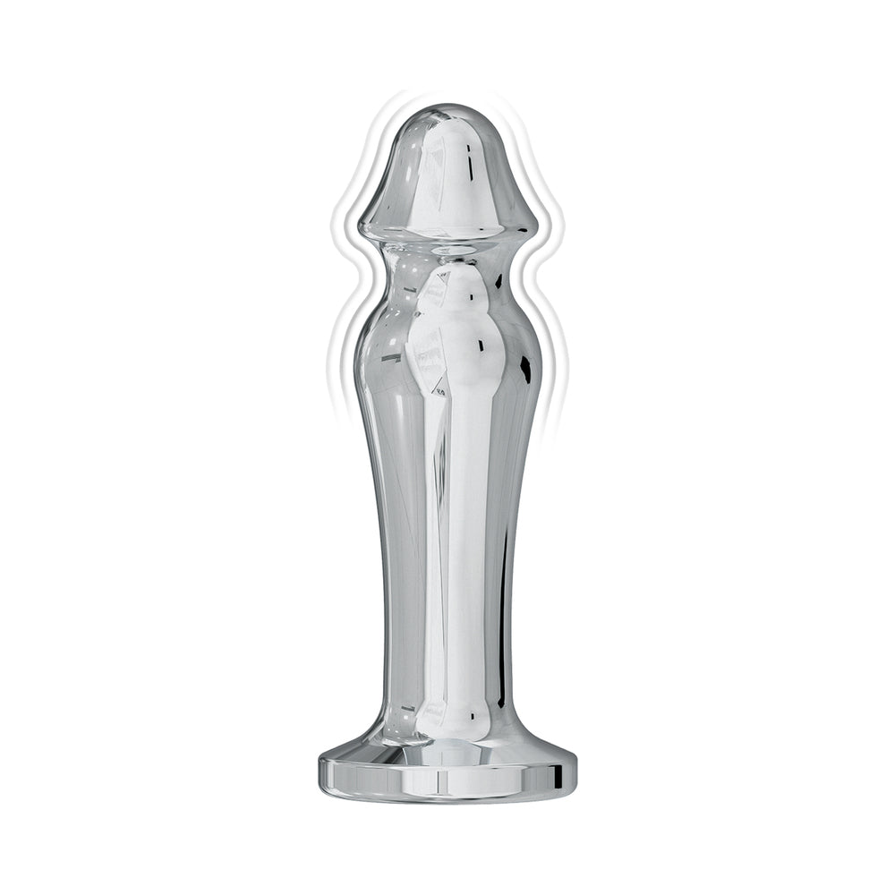 Ass-Sation Remote Vibrating Metal Anal Lover Silver