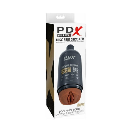 PDX Plus Shower Therapy Soothing Scrub - Brown