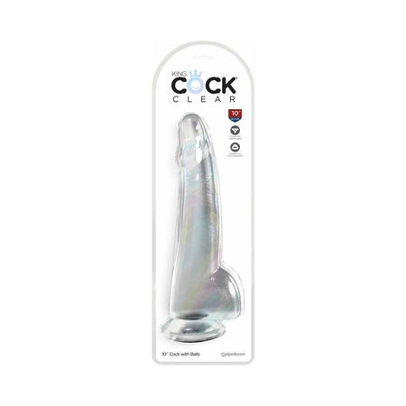 King Cock Clear 10' Cock w/Balls - Clear