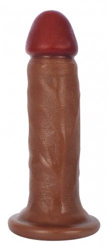 Jock 6 Inches Bareskin Dong Dark Brown