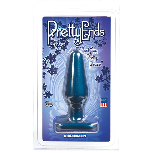 Pretty Ends Iridescent Butt Plugs - Medium  - Midnight Blue