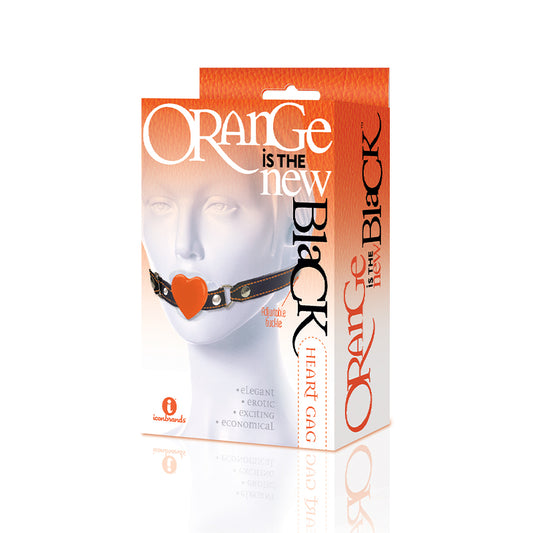 The 9's Orange is the New Black Silicone Heart Gag