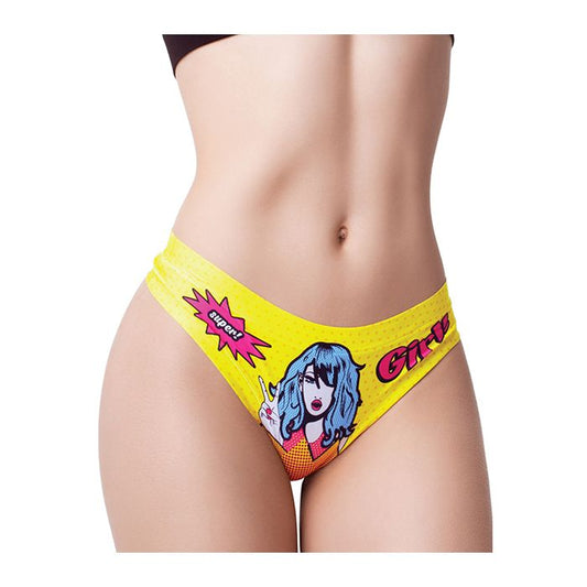 Comic Fans Printed Thong XL