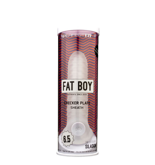Perfect Fit Fat Boy 6.5'' Checker Plate Sheath - Clear