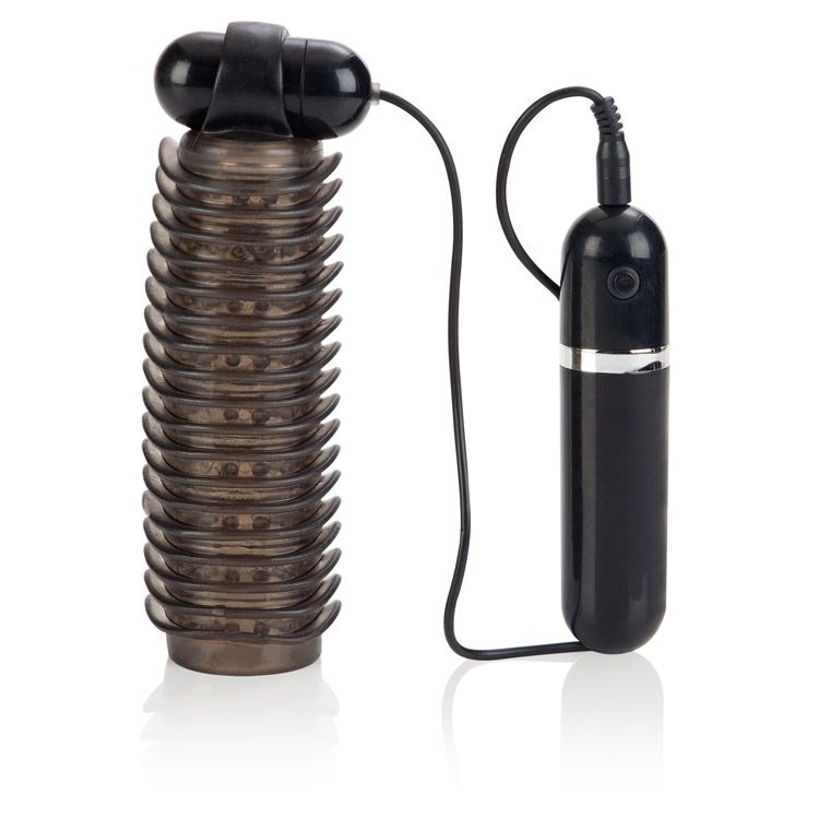 Adonis Vibrating Stroker - 10 Function Smoke