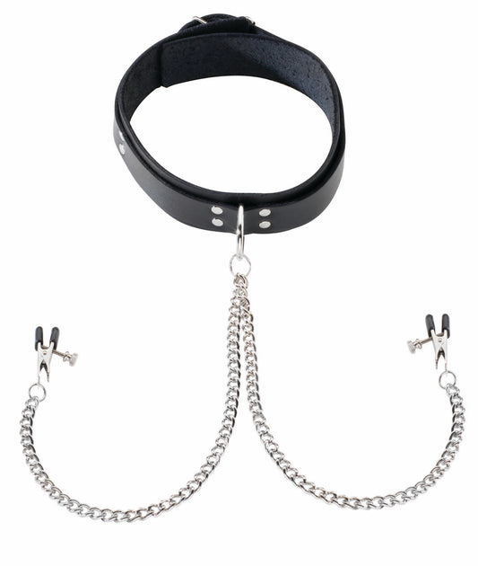 COLLAR W/ ATTACHED NIPPLE CLAMPS
