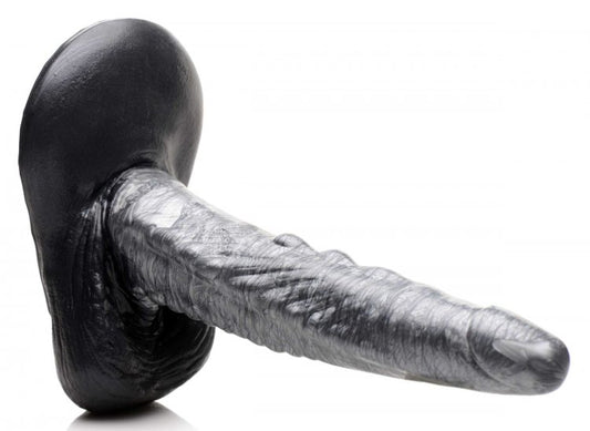Creature Cocks The Gargoyle Rock Hard Silicone Dildo - Silver/Black