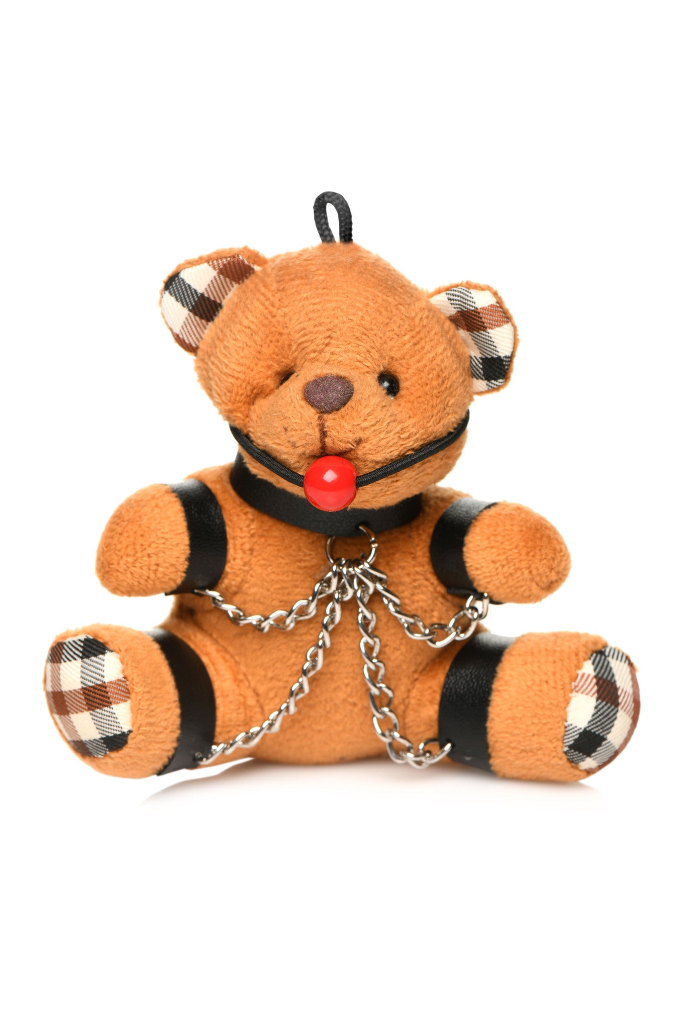 Ms Gagged Teddy Bear Keychain