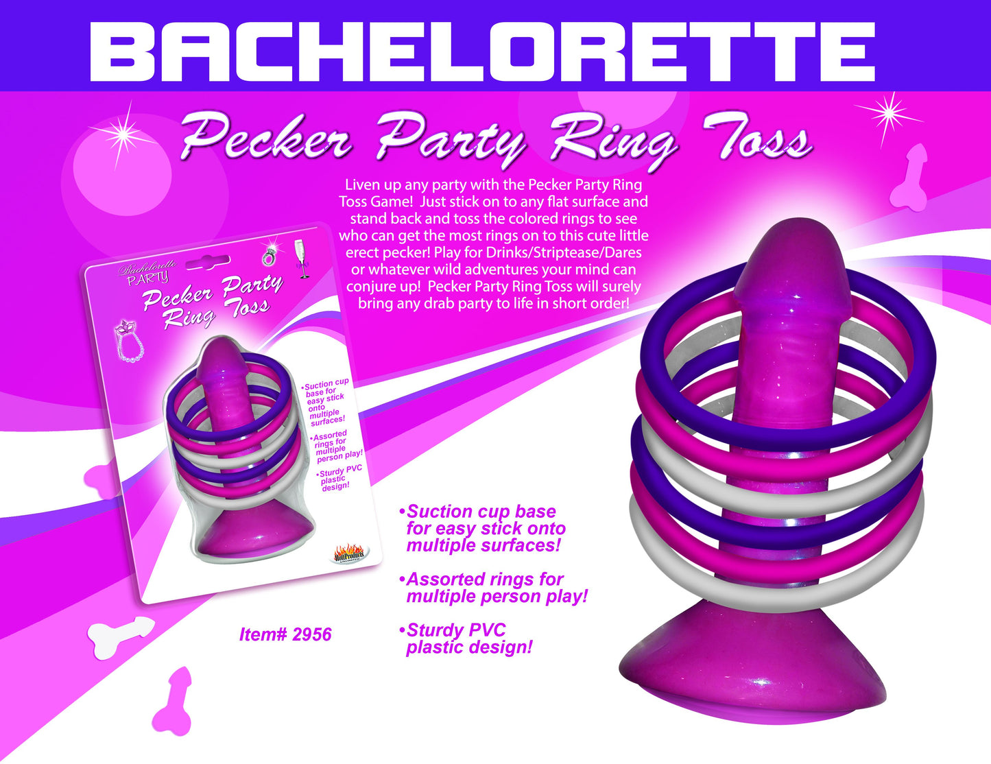 Pink Pecker Party Ring Toss